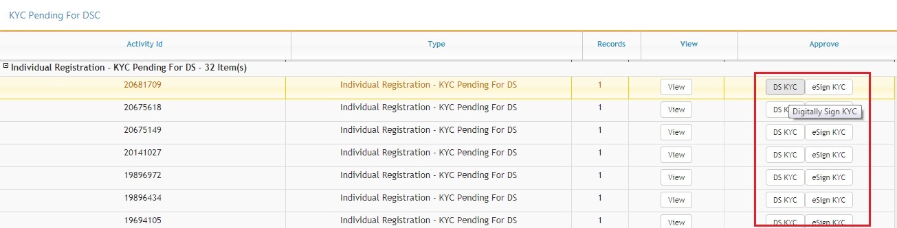 EPF KYC Approval