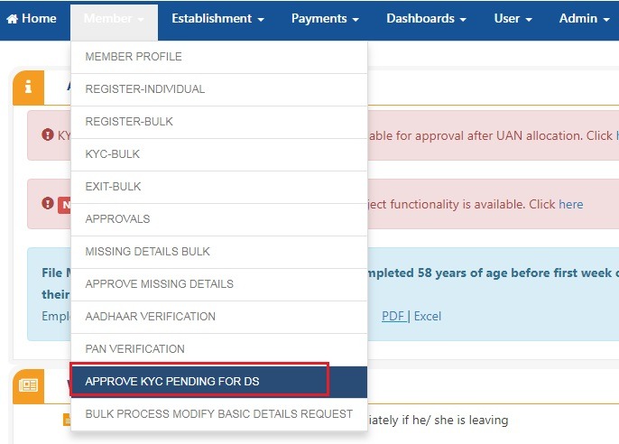 EPF KYC Approval