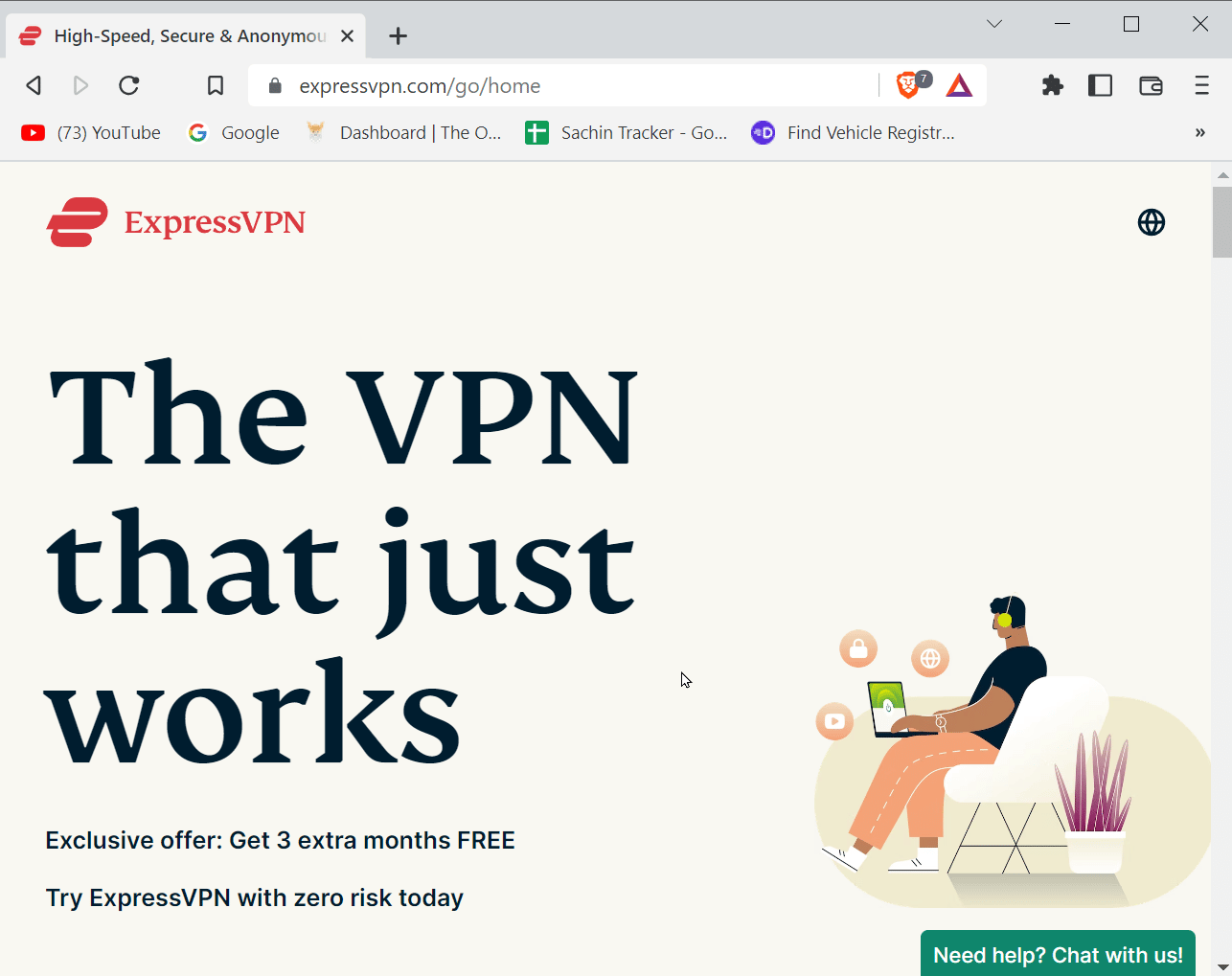 expressVPN homepage. How to Unblock Minecraft at School