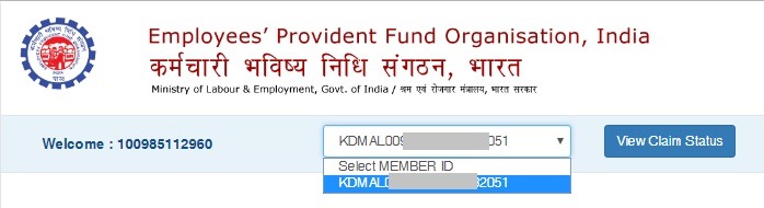 How to check PF claim status online
