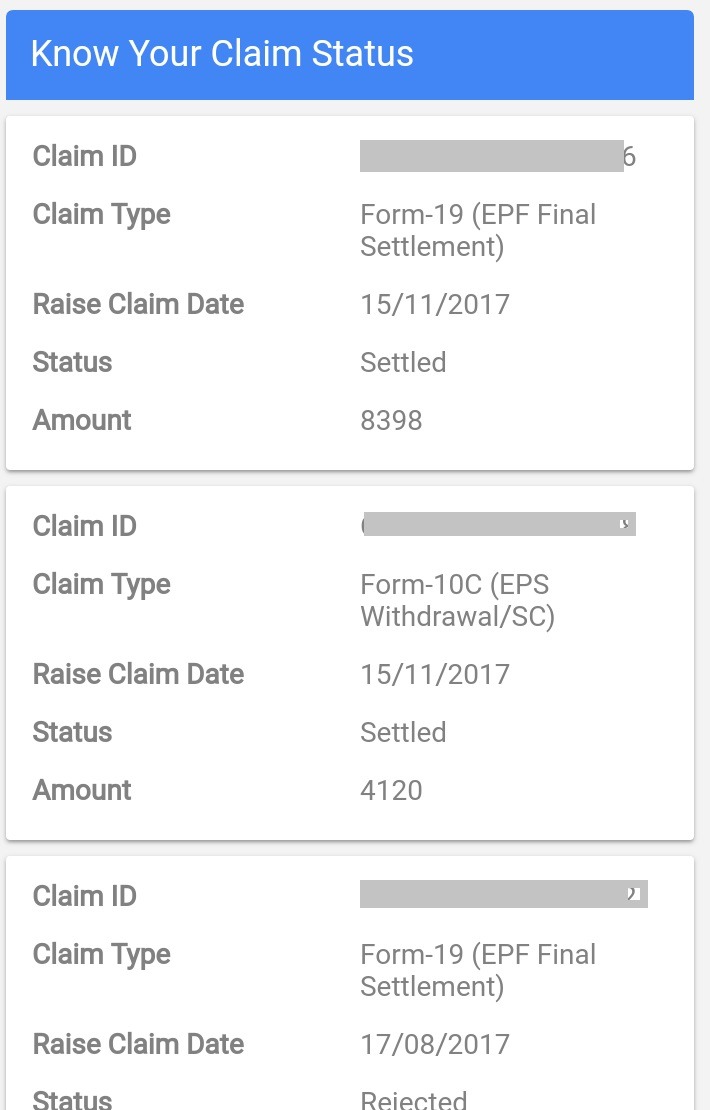 How to check PF claim status in Umang App