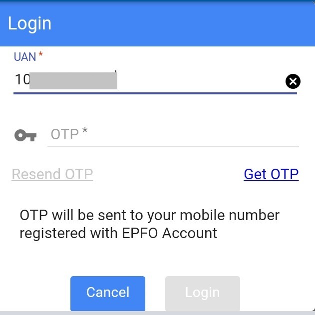 Check PF claim status in Umang App