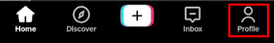 tap the profile icon 
