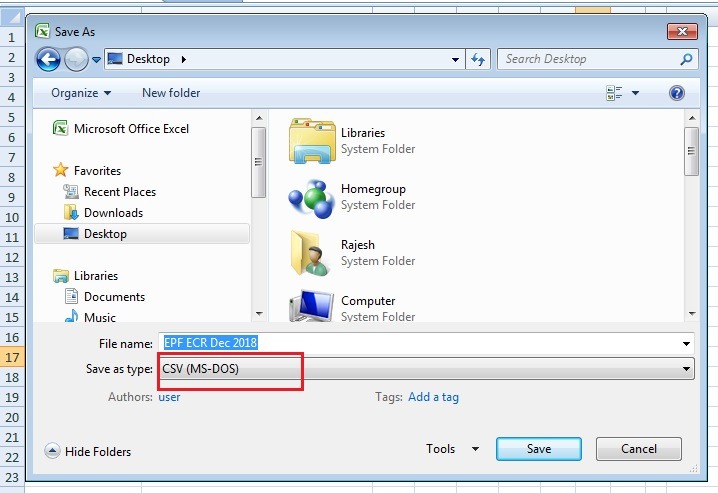 Convert EPF Excel File Format into CSV & Text Formats