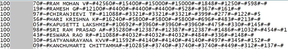 conversion excel to text file for epf