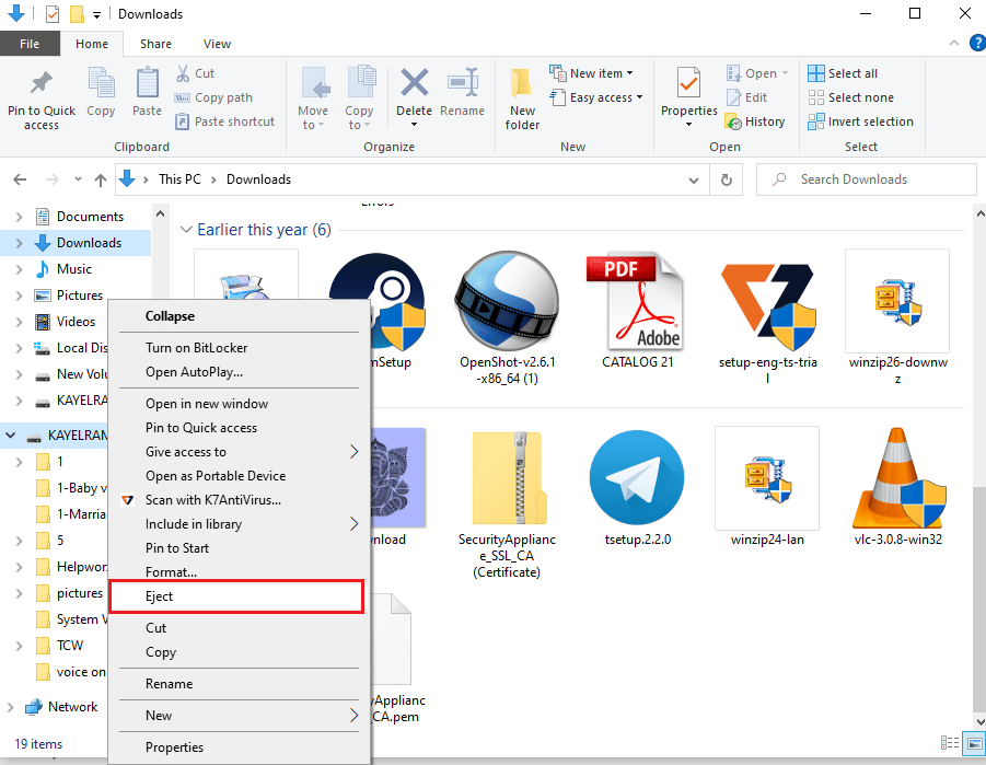 Right click on the USB drive on the left pane and click on the Eject option to eject the drive. Fix Error Model Bind on Samsung TV