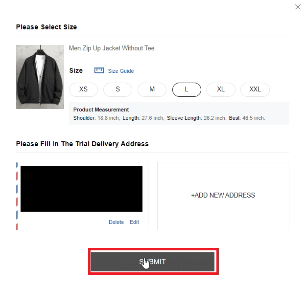click submit. How to Get SHEIN Free Trial Coupon