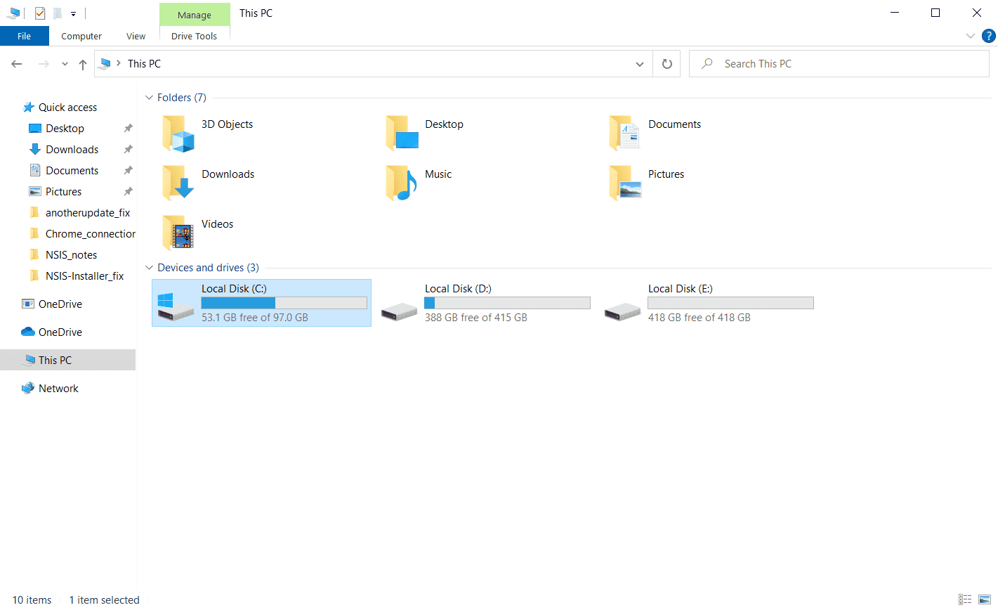 Launch File explorer