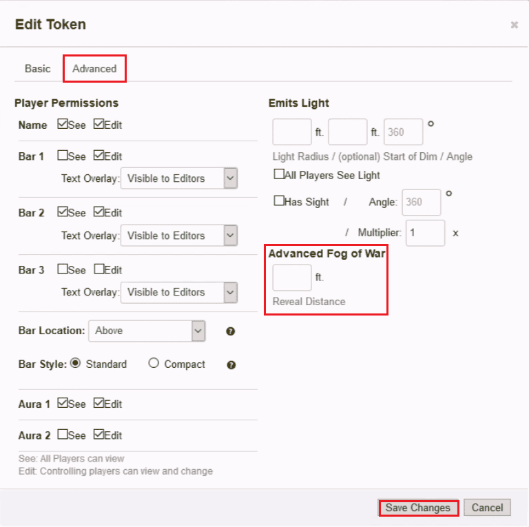 click on Save Changes