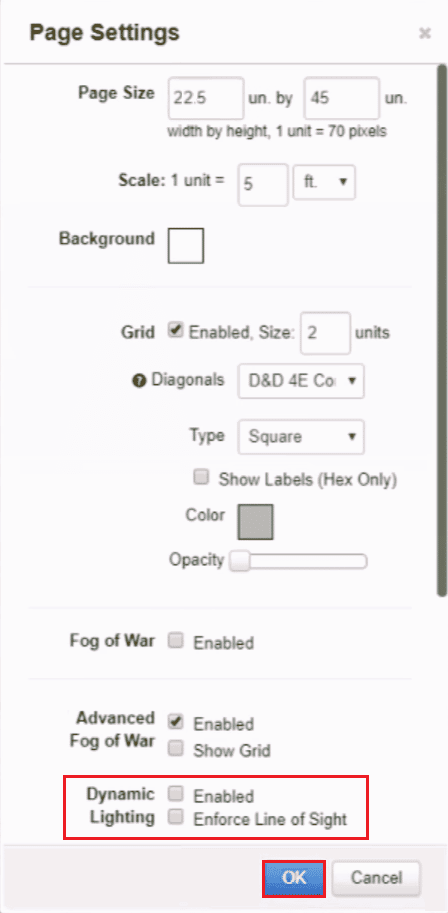 uncheck enabled option of dynamic lighting