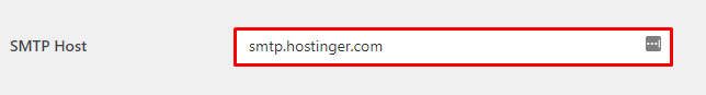 The Mail section on WP Mail SMTP, showing you how to insert your SMTP host