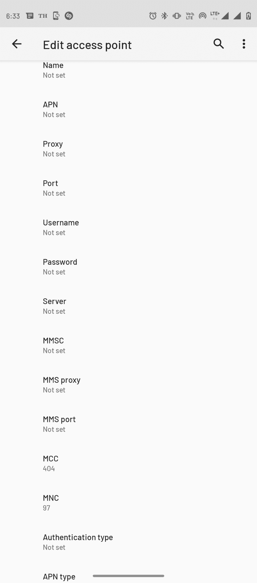 Edit access point