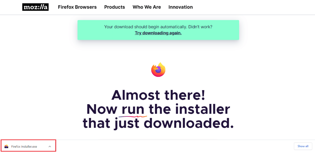 run the installation file. Fix Plugin Container for Firefox Not Working