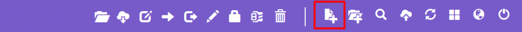 New File button on hPanel's File Manager.