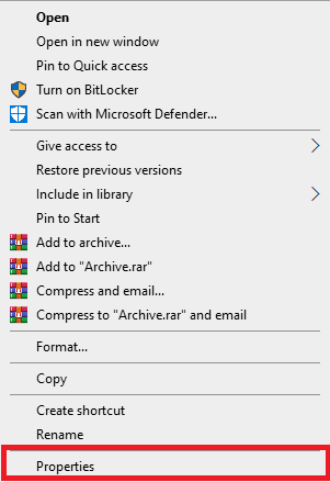 click on Properties. How to Fix VirtualBox Installation Failed in Windows 10