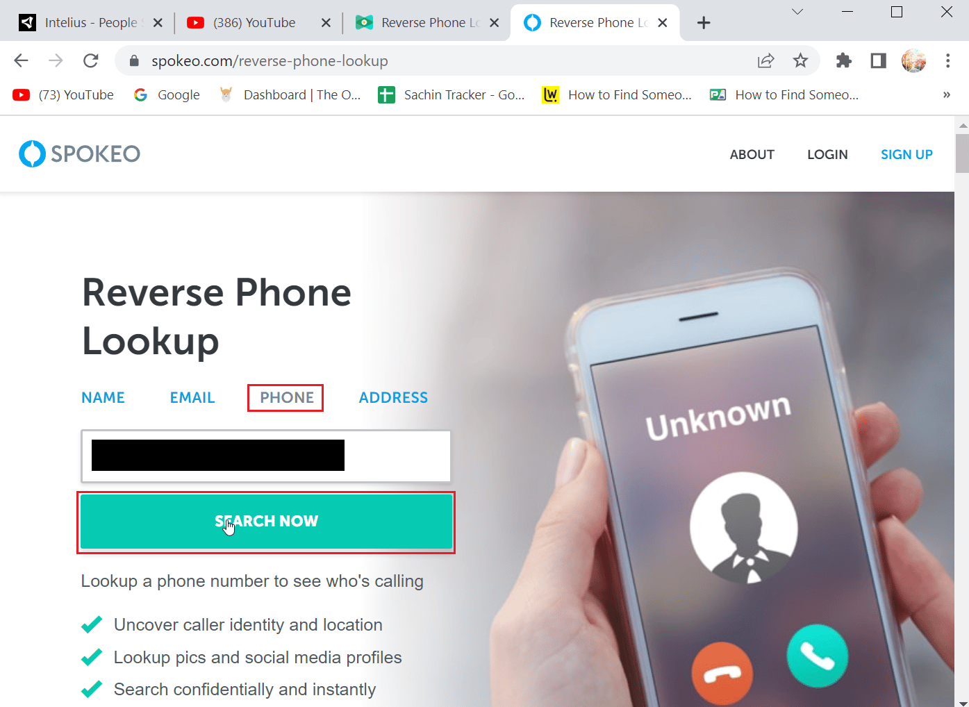 click phone and enter the number and click search now. How to Find Someone’s Name by Phone Number For Free