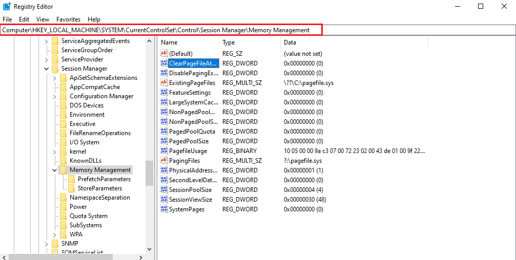 Navigate to the following path. how to increase my PC memory