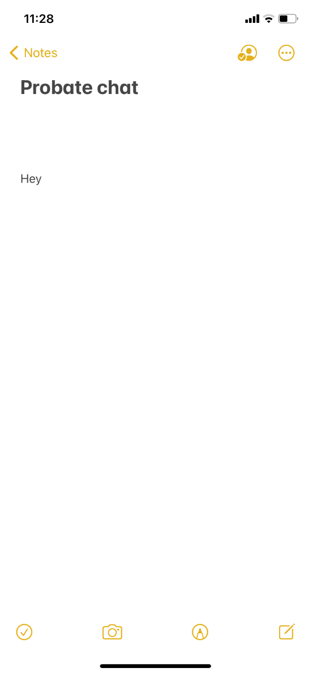 Type the message you want to share