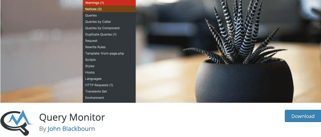 Query monitor to debug WordPress