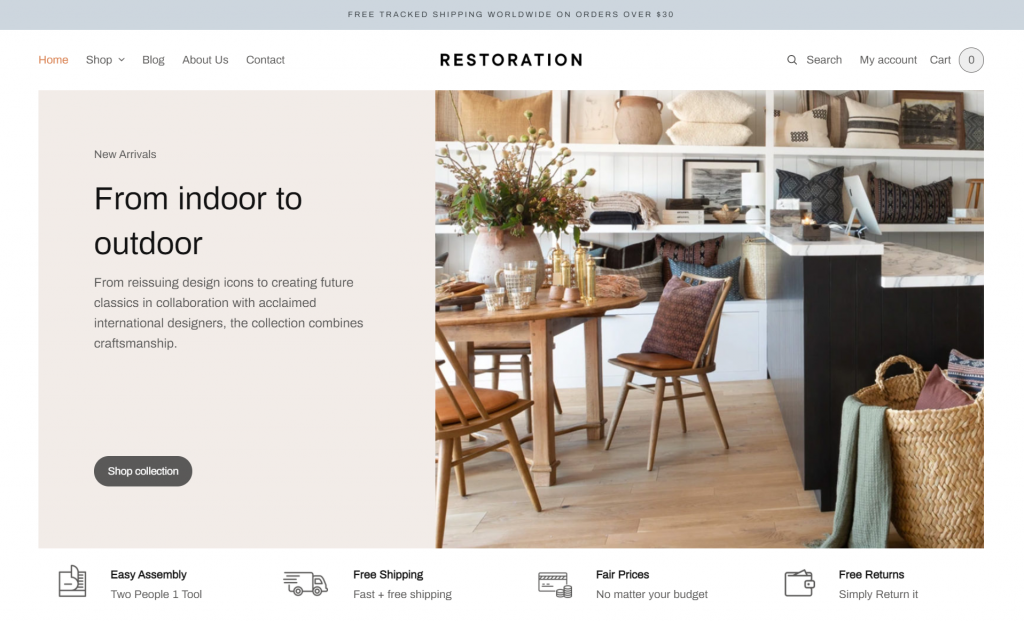 Restoration WordPress eCommerce Theme