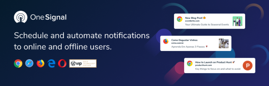 OneSignal plugin banner