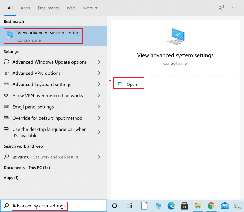 view advanced system settings. Fix Not Currently Using Display Attached to NVIDIA GPU Desktop Issue