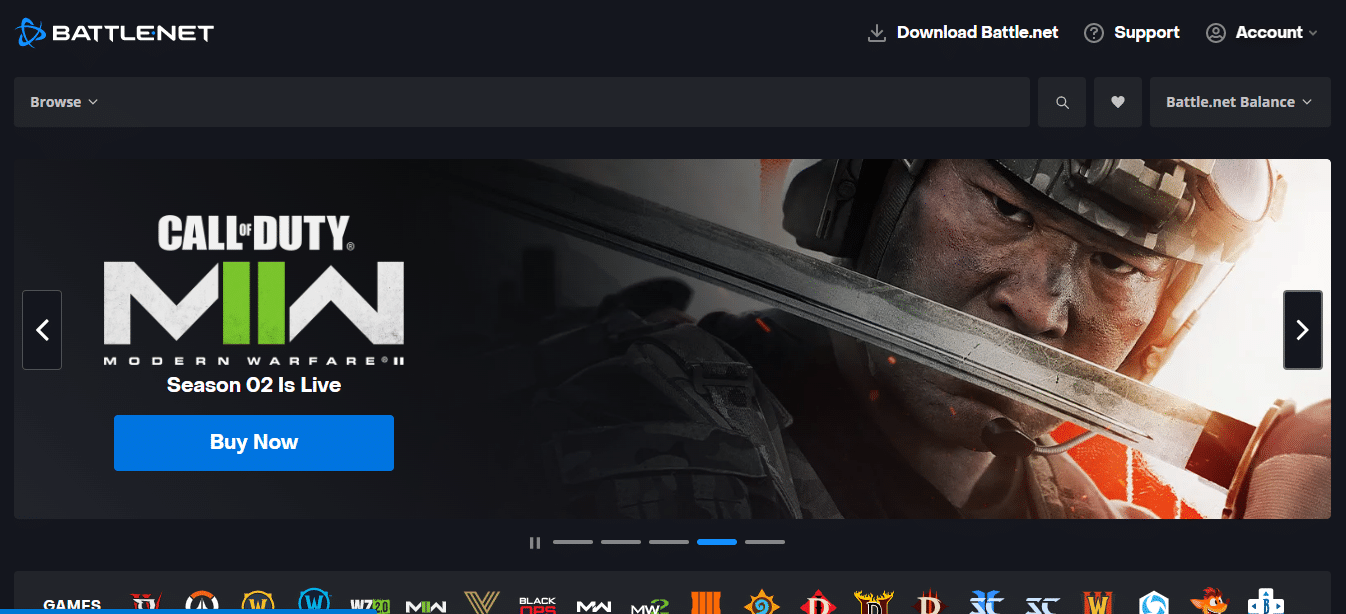 Battle.net website