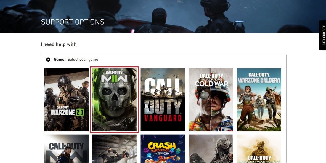 select Modern Warfare 2. Fix Dev Error 615 in Modern Warfare 2