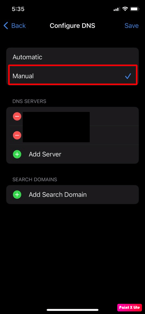 set DNS to manual | SSL error iPhone