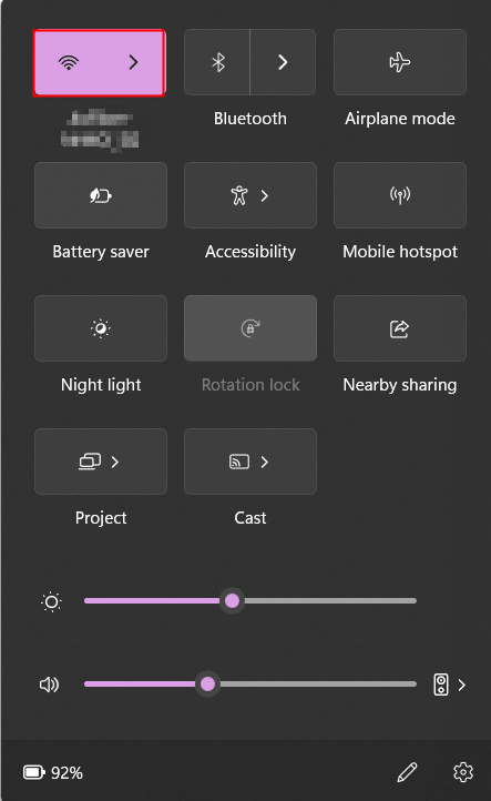 Enable Wi-Fi on your PC and wait until it connects to your router. 
