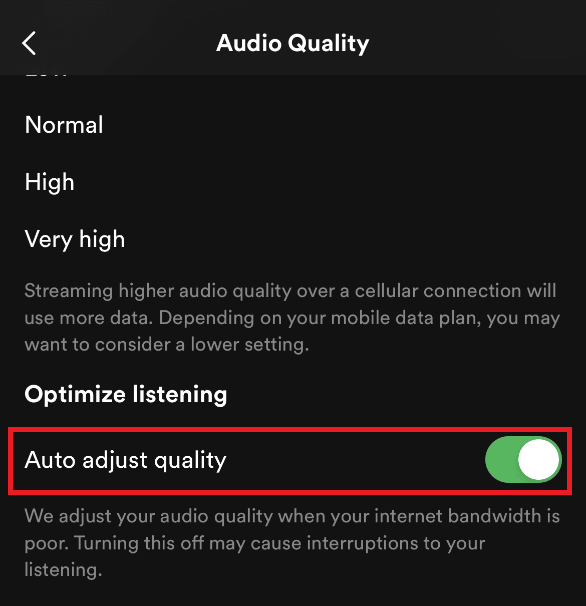 Toggle on Auto adjust quality. 11 Ways to Fix Spotify Randomly Skipping Songs