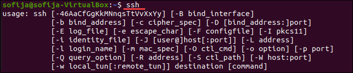 Check if SSH client is installed on system.
