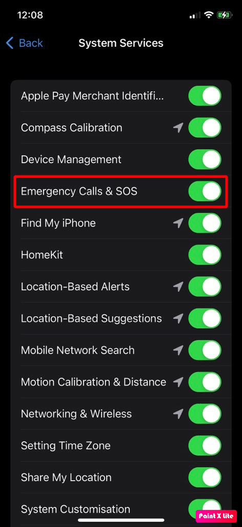 toggle off emergency calls & SOS | iPhone 11 overheating iOS 15
