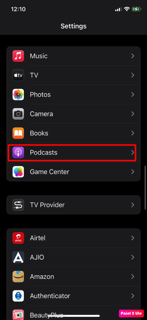 select the podcasts | iPhone 11 overheating iOS 15