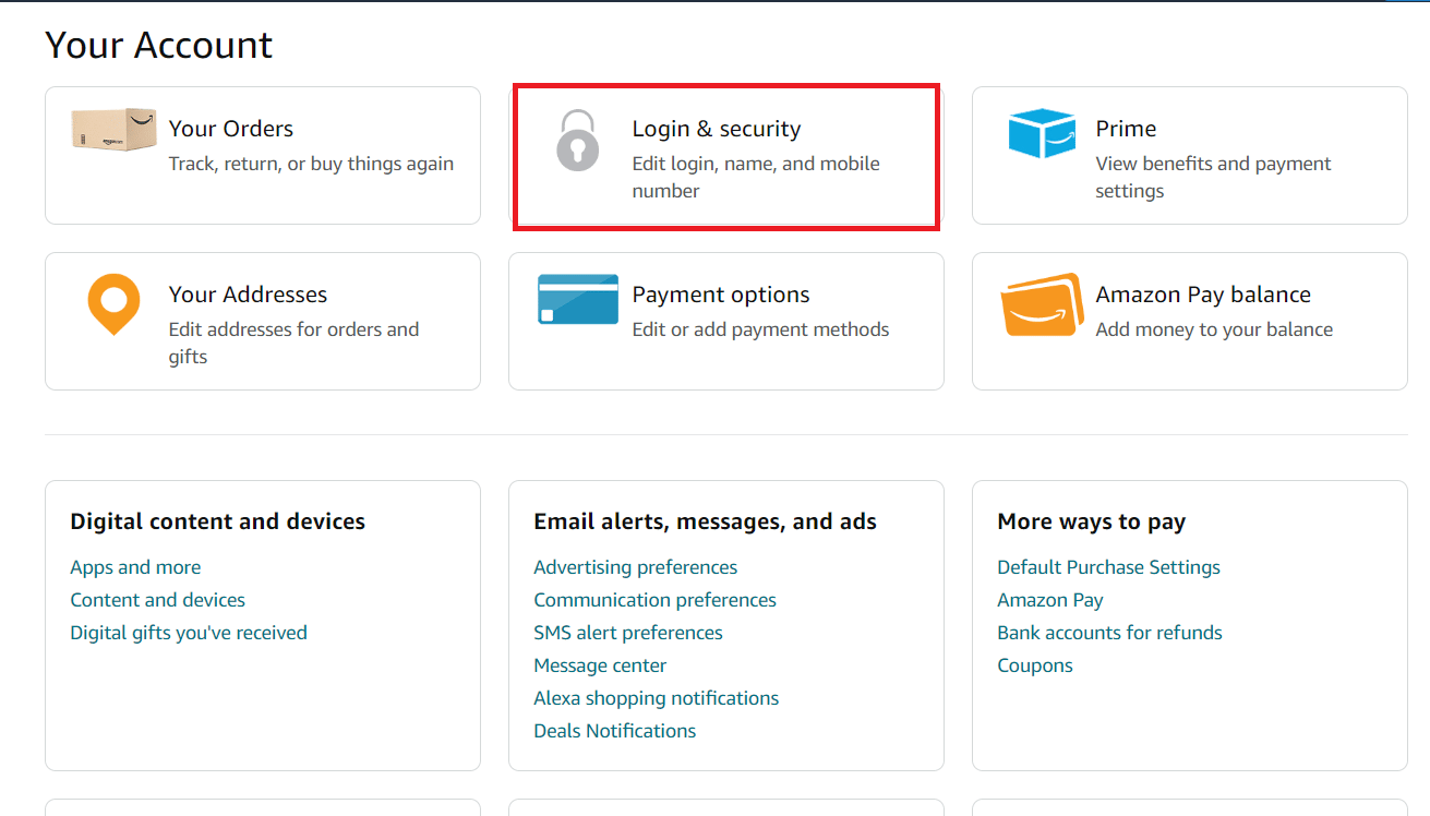 Click on Login and security to edit your name or email.