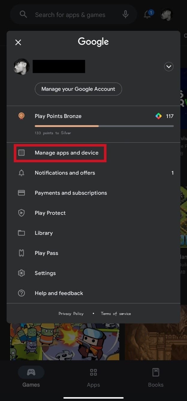 Tap on Manage apps and device from the menu. Fix Tinder Pictures Not Loading Error