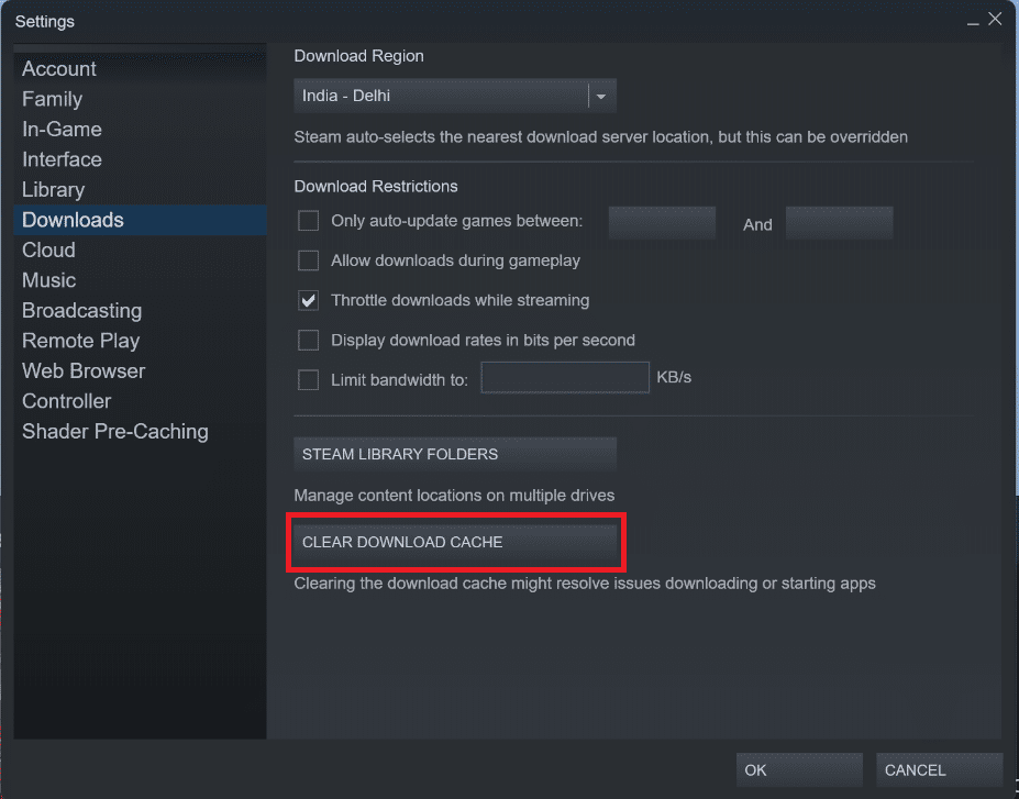 click the Clear Download Cache button. 8 Ways to Fix Steam Store Buttons Not Working