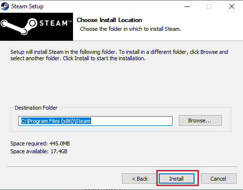 click on Install. 8 Ways to Fix Steam Store Buttons Not Working