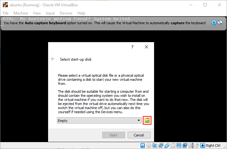 Use Disk Selector to load up a startup disk