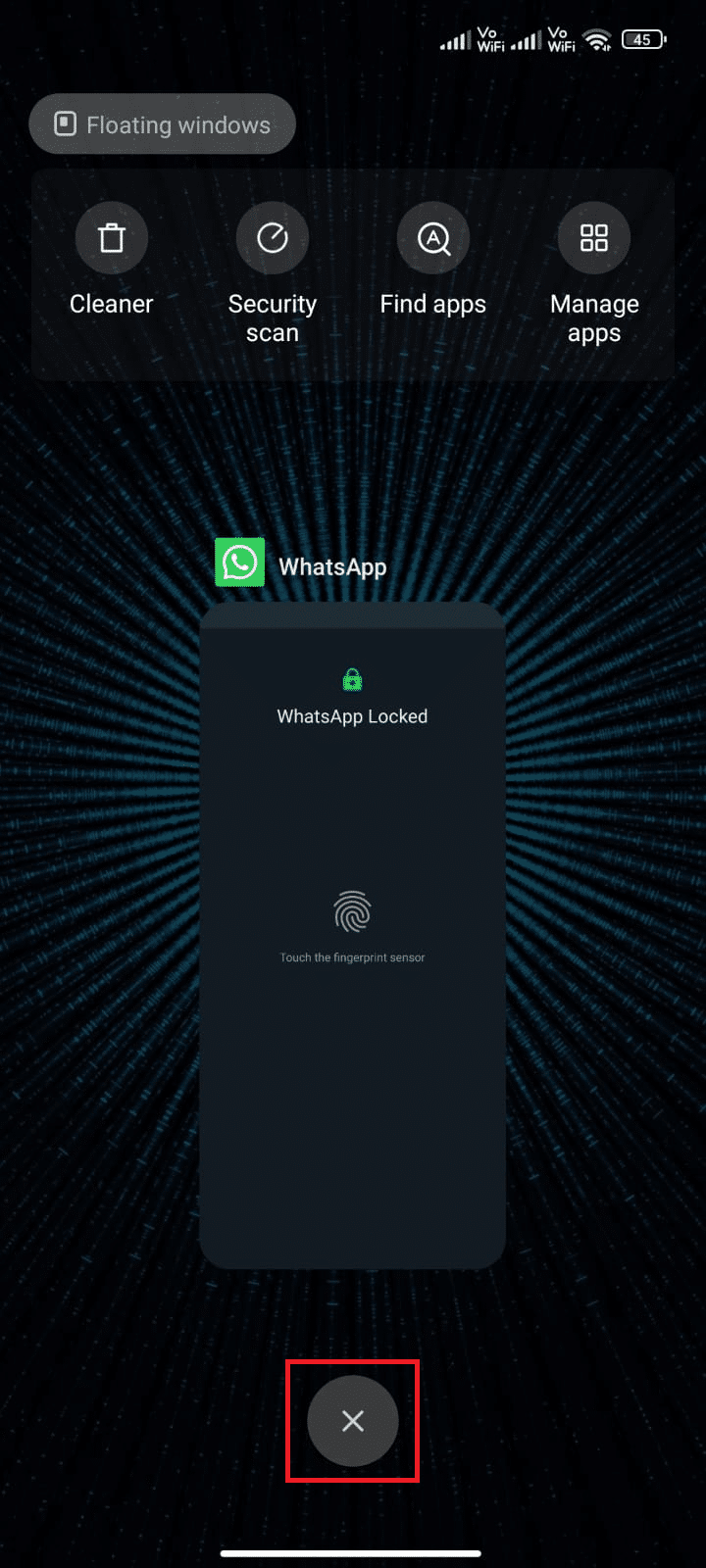 Restart WhatsApp