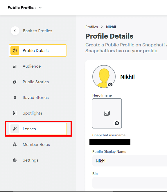 Click on Lenses to see your lenses. How to Create Snapchat Filter for Free