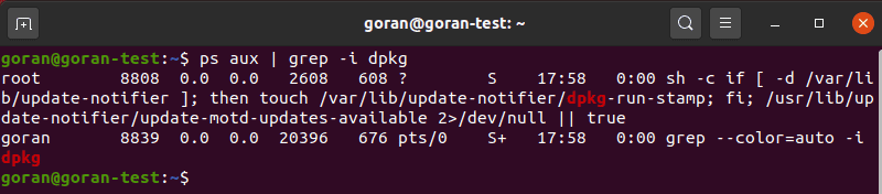 list of services using dpkg