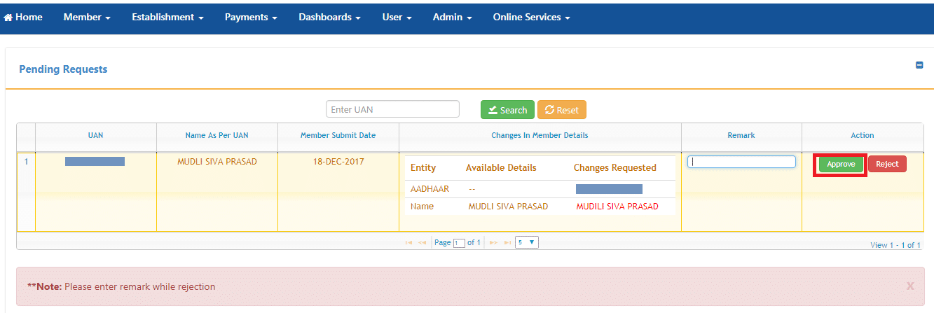 How To Approve Employee EPF Basic Details Modification Request In Employer PF Portal