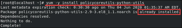 Set up SELinux.