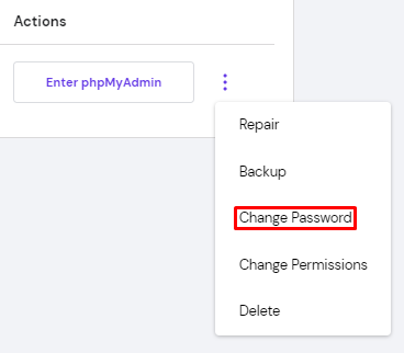 MySQL change powder button
