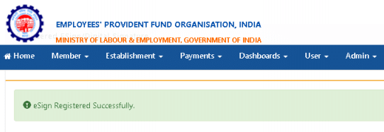 How To Register Aadhar Based E Sign At PF Unified Portal