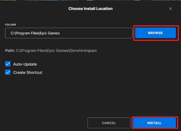 click on the Install button to start the installation process