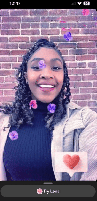 If you're using a mobile device, Snapchat will open automatically and stimulate you to unlock the Lens