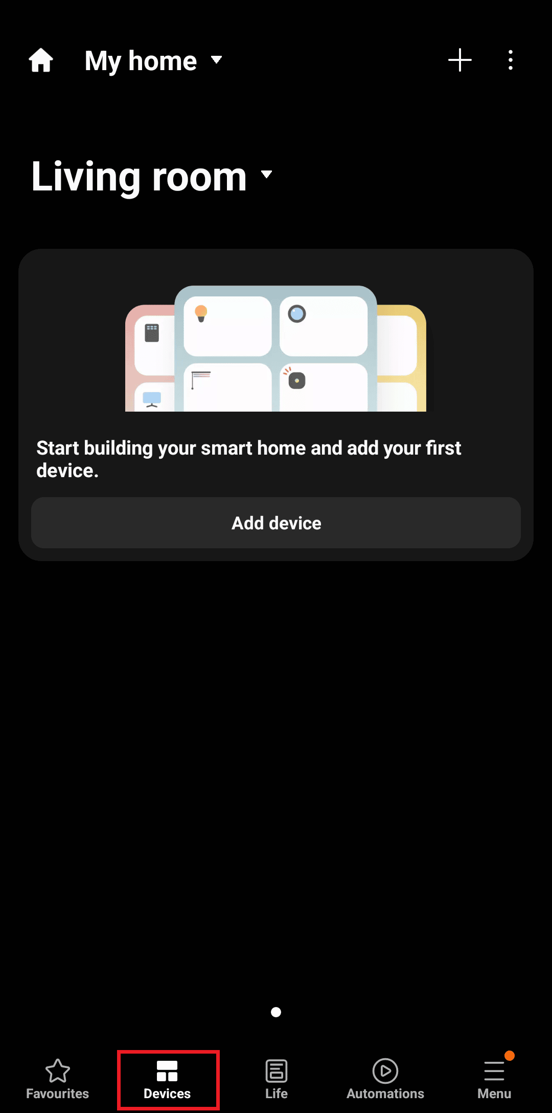 go to devices and tap on add device. How to Connect Samsung Phone to TV with HDMI