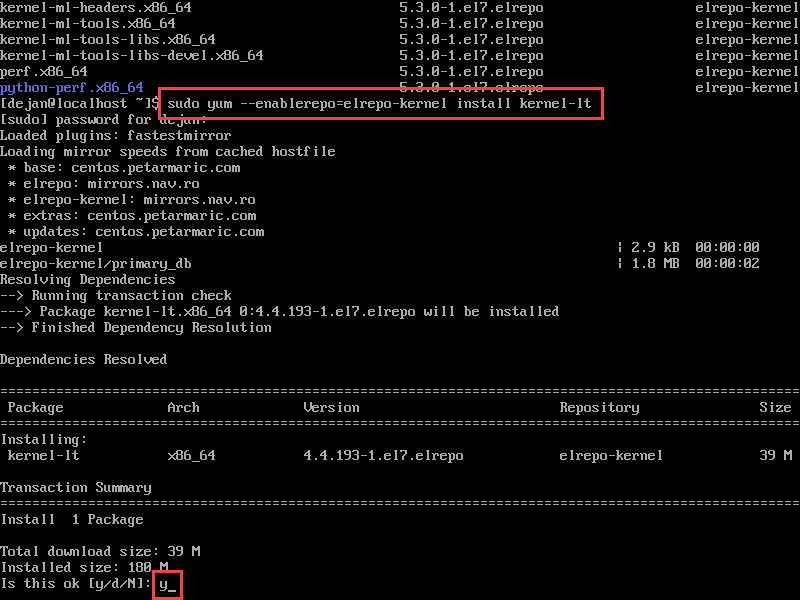 upgrade kernel to most recent long term supported version